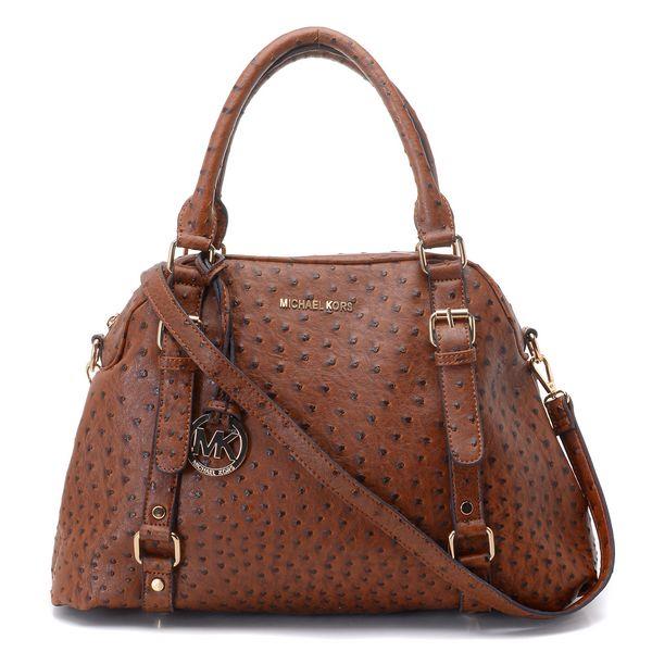 michael kors bedford large bowling satchel mocha ostrich Butikker ug8vm